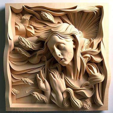 3D модель Кэндис Бохэннон, американская художница. (STL)